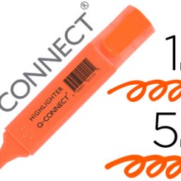 Marcador fluorescente Q-Connect tinta naranja
